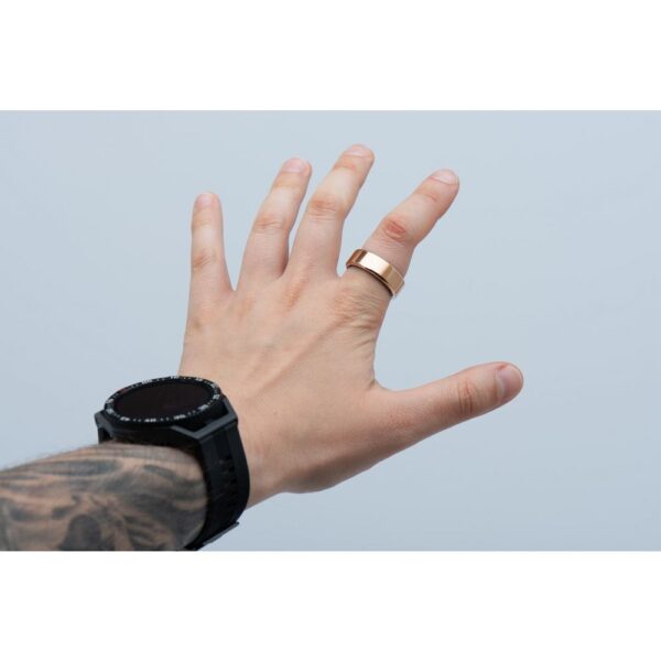 bc55fc7e329d66649542bc7cfbf36229 Smart Ring R11M - smart steel ring with charging box Size 13 (22,2m) gold