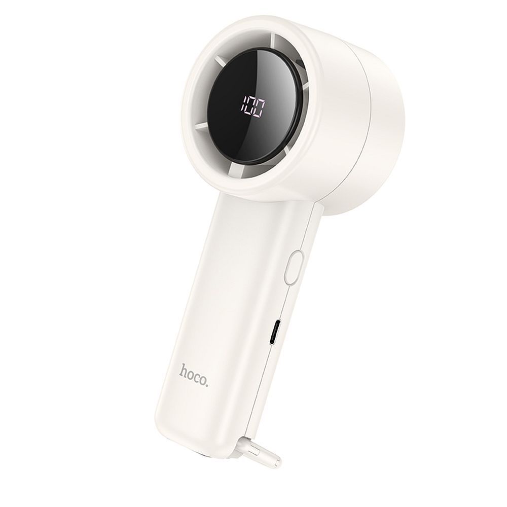 HOCO high speed handheld fan HX63 white