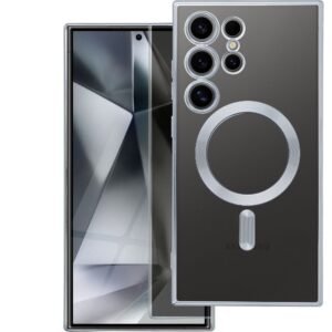 ELECTRO MAG COVER case compatible with MagSafe for SAMSUNG A07s silver