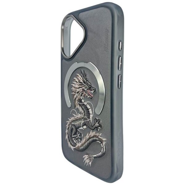 NIMMY case DRAGON compatible with MagSafe for IPHONE 16 gray