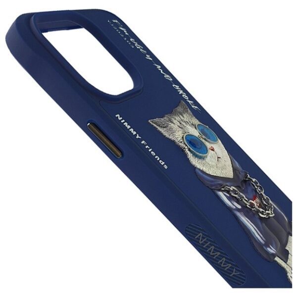 bd6b1615f95cd77713477d601df17702 NIMMY case GLASSES COOL CAT for IPHONE 15 Pro Max blue
