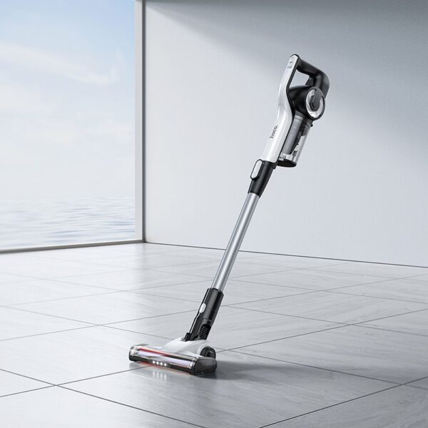 bde9cc9cb4a32f1e9f340e1d8fc4ecce Wireless upright vacuum cleaner Hoco with brush HY11 white
