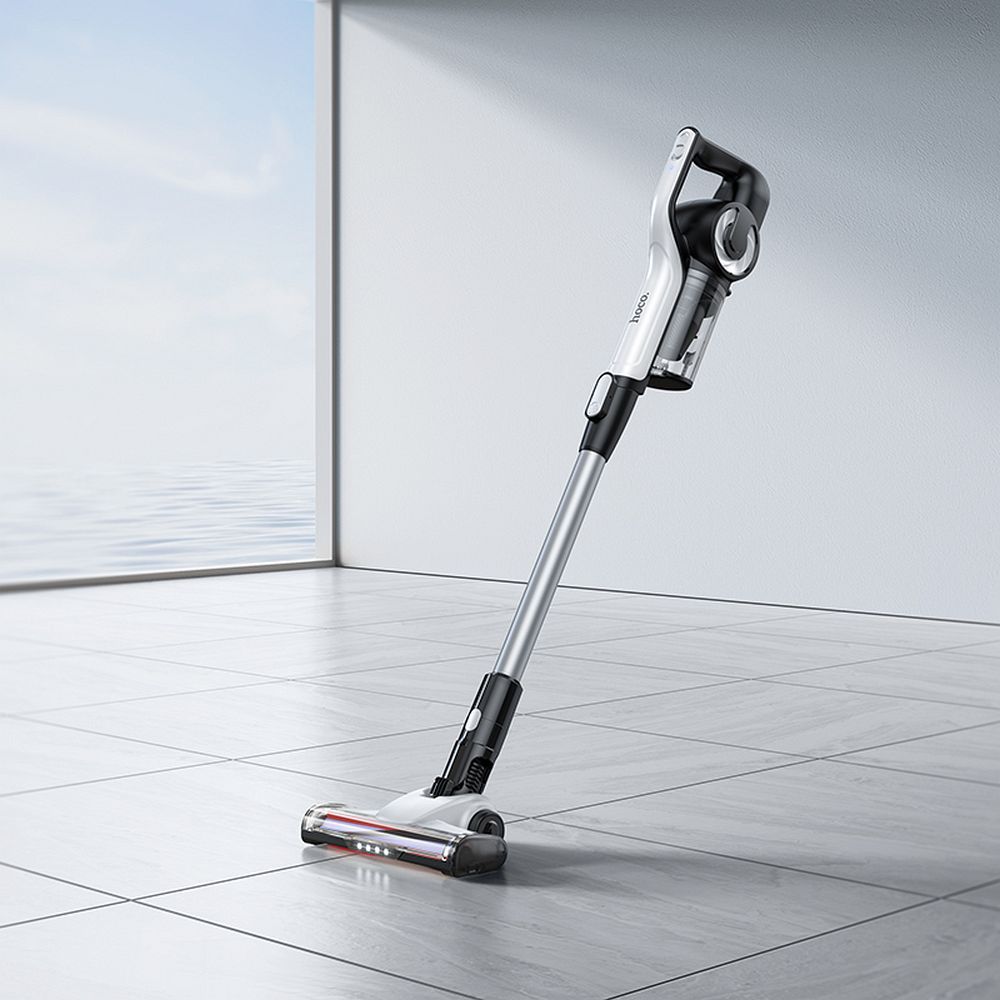 bde9cc9cb4a32f1e9f340e1d8fc4ecce Wireless upright vacuum cleaner Hoco with brush HY11 white