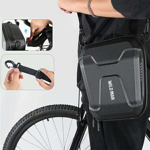 WILDMAN traveling bag for bike handlebars with zipper 3L E8 black