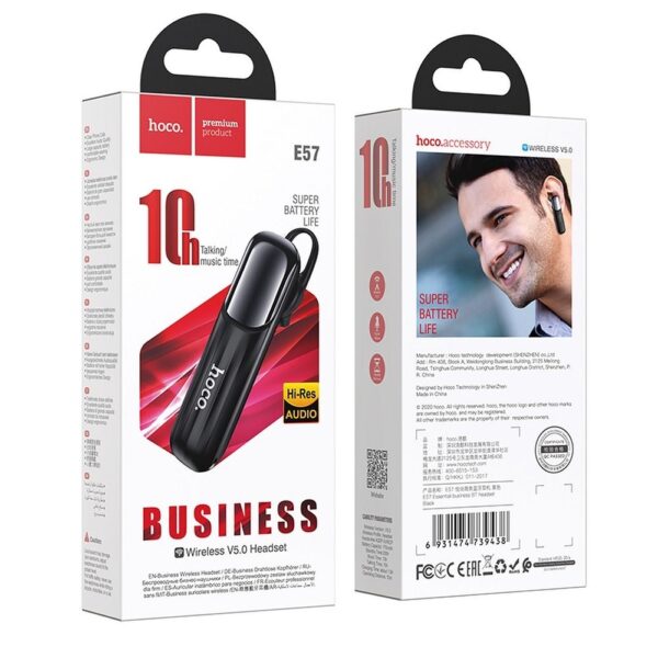 HOCO wireless bluetooth headset E57 black