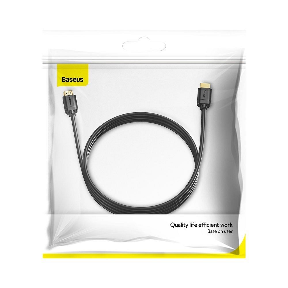 c0423c53dde0036f0d2e6e64ab464f91 BASEUS cable HDMI to HDMI 4K 60Hz 2.0 High Definition CAKGQ-C01 3m black