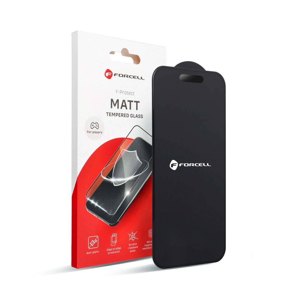 Forcell Matt Glass - for Iphone 17 Air black