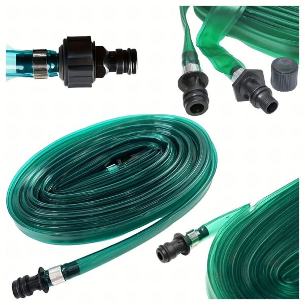Garden hose sprinkler with quick connectors 4,5 m RC-K-1473 green