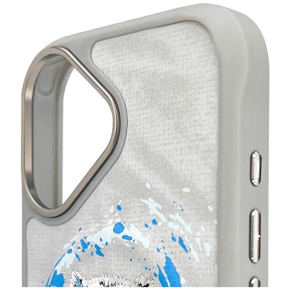 NIMMY case PANTHER compatible with MagSafe for IPHONE 16 light gray