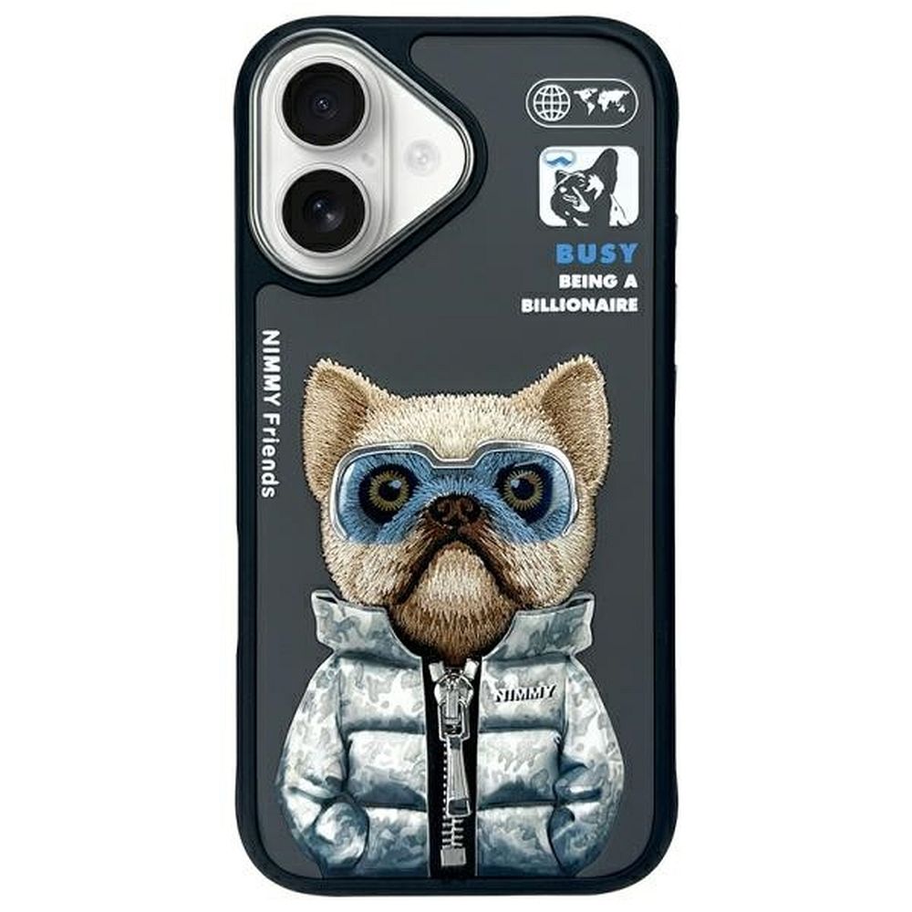 c27c355306446545acb77e5cca38531a NIMMY case COOL&CUTE 2.0 Dog for IPHONE 16 black