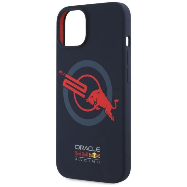c461652be3178f565adb2771dc0ebc11 RED BULL case for IPHONE 15 Pro Max compatible with MagSafe RBHMP15X24SIOLVR (Silicone ORBR20 Logo Red Lining) navy
