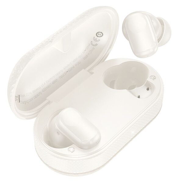 c46afd2f5dd530d59af1ee364fcd561e HOCO wireless earphone bluetooth TWS EQ19 milky white