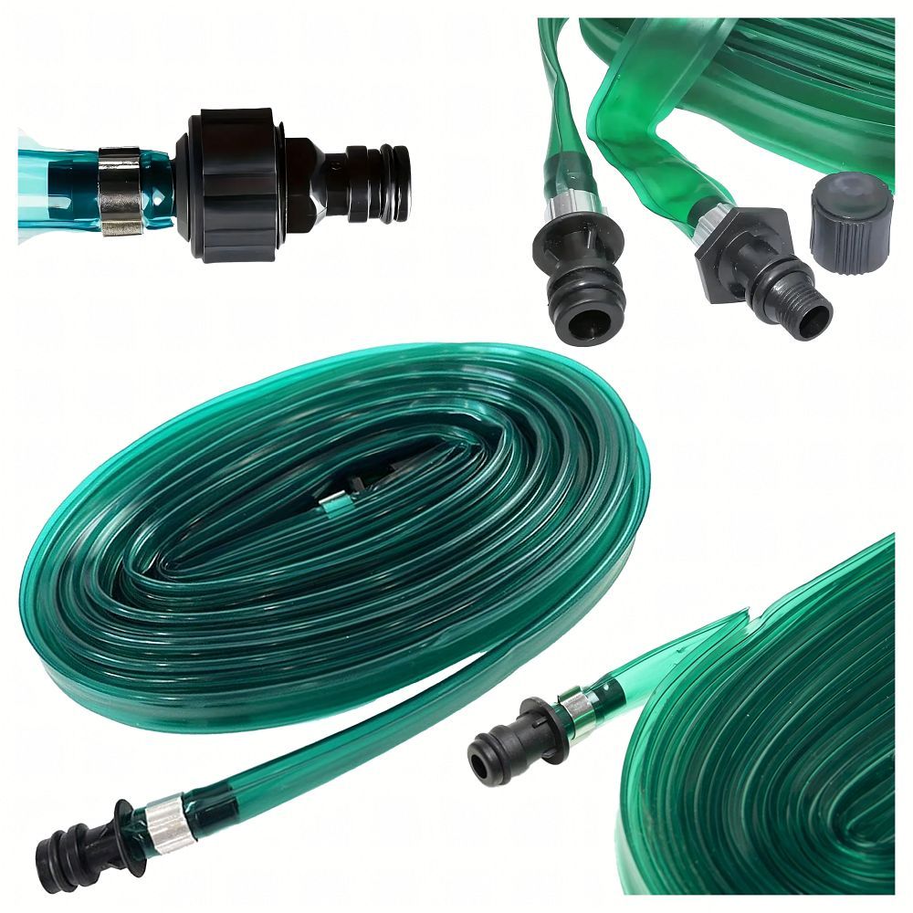 Garden hose sprinkler with quick connectors 3 m RC-K-1472 green