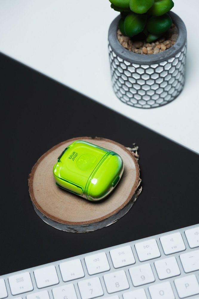 c63c14c6a75d0301fc8e847e3c28f045 Wireless earbuds Blue Star Transparency Fi22 TWS green