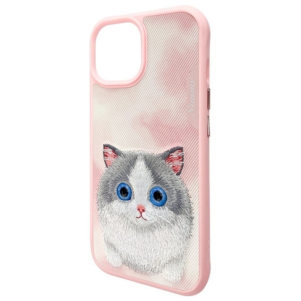NIMMY case BIG EYED PET 2.0 Cat for IPHONE 15 pink