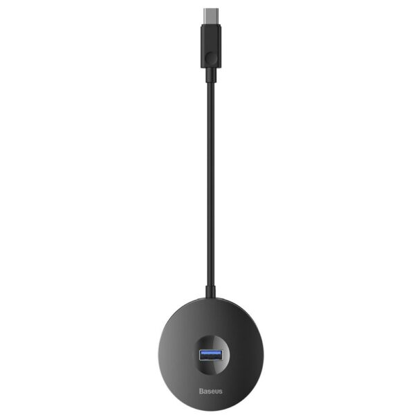 BASEUS HUB round box adapter Type C to USB3.0 / 3x USB2.0 / Micro USB Black CAHUB-G01