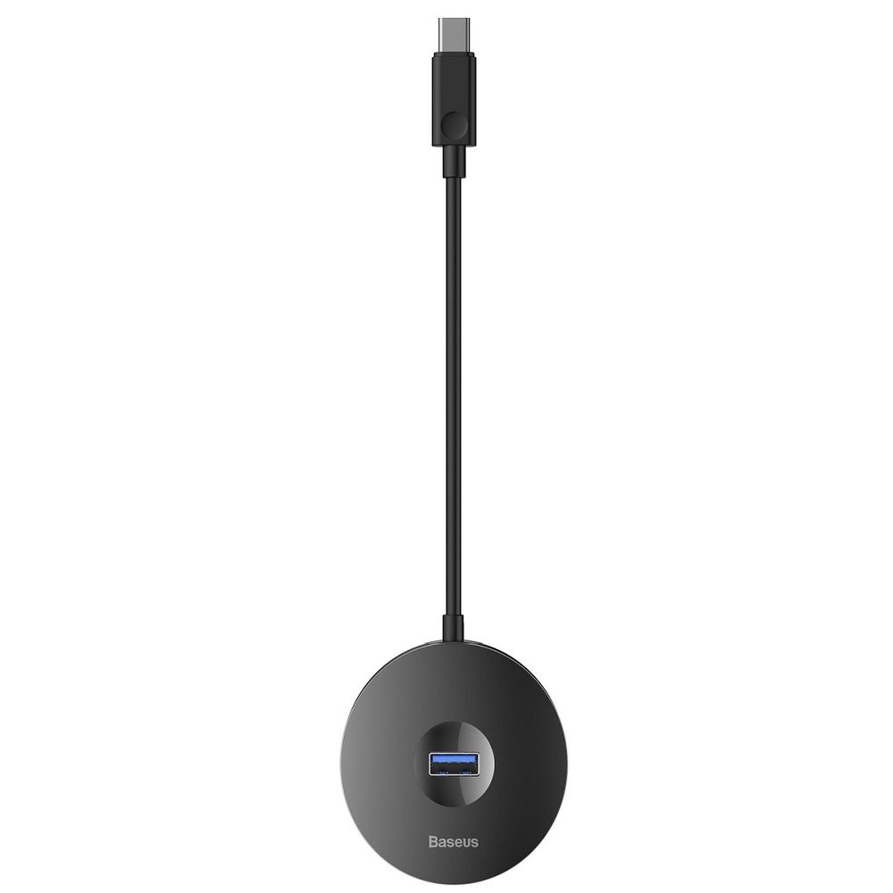 BASEUS HUB round box adapter Type C to USB3.0 / 3x USB2.0 / Micro USB Black CAHUB-G01