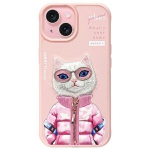 NIMMY case COOL&CUTE 2.0 Cat for IPHONE 15 pink