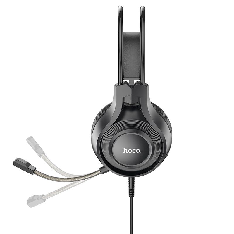 HOCO wire headphones Jack 3,5 mm with microphone W106 black