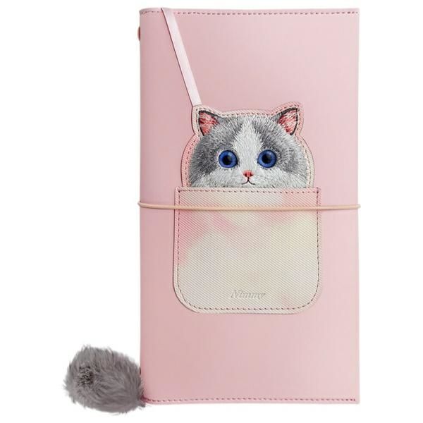 c914b5efaf5139e99c913179fa70baf5 NIMMY set 2in1 notebook + pen BIG EYED PET 2.0 Cat pink