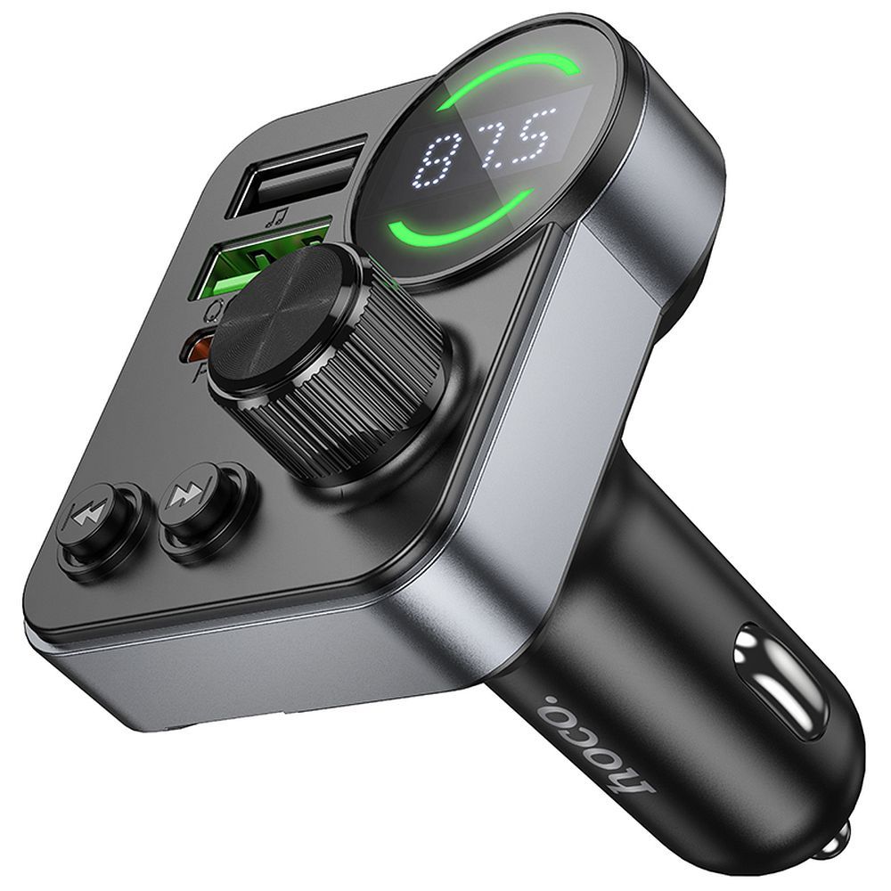 HOCO car transmitter FM bluetooth 2 x USB A + Type C PD QC3.0 48W E86 black