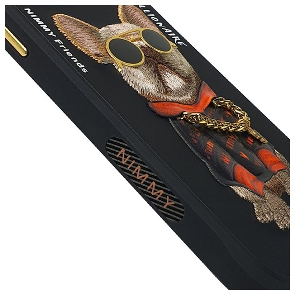 NIMMY case GLASSES COOL DOG for IPHONE 15 Pro Max black