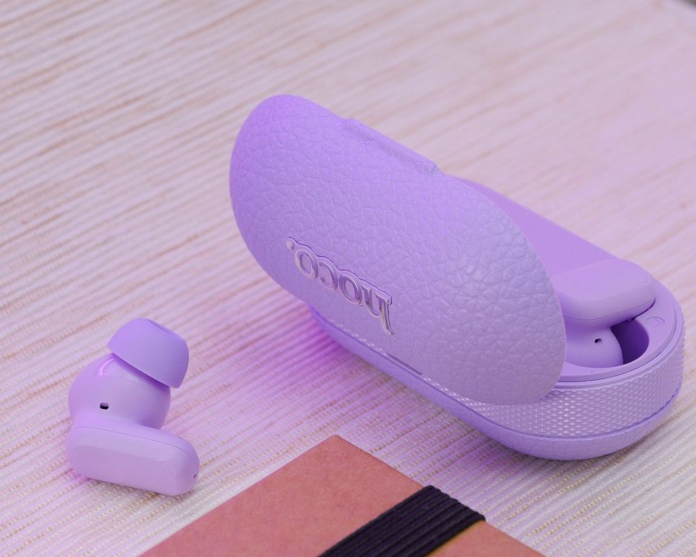 cc3d8bb7d2fb58a70b333532c83d93d5 HOCO wireless earphone bluetooth TWS EQ19 purple
