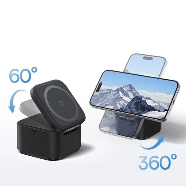 BASEUS wireless charger 2in1 compatible with MagSafe 3A 20W BS-W531 black