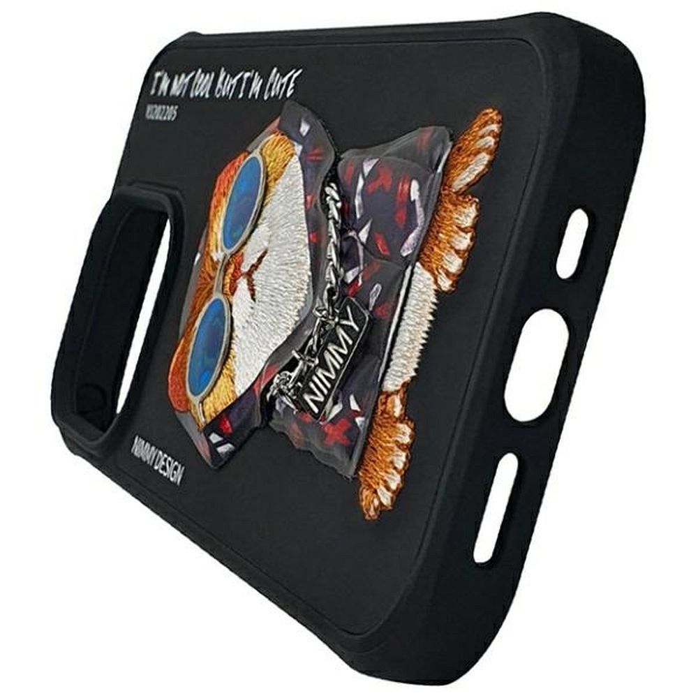 ce346a1cab2158f32bd98d8f7bdad9ab NIMMY case GLASSES COOL CAT for IPHONE 15 Pro Max black