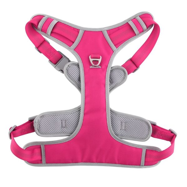 Dog harness OXFORD B size M pink grey