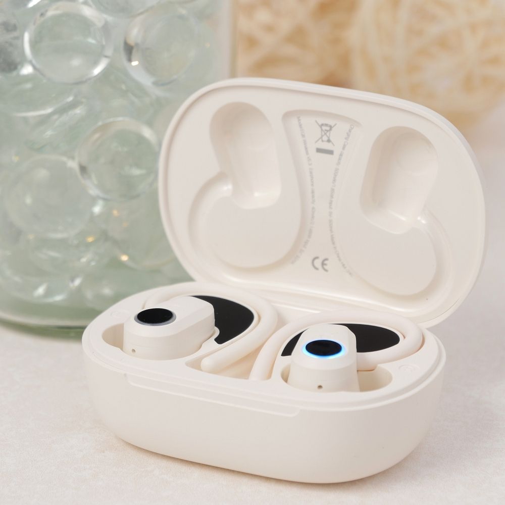 EOL HOCO wireless bluetooth earphones TWS EQ8 milky white