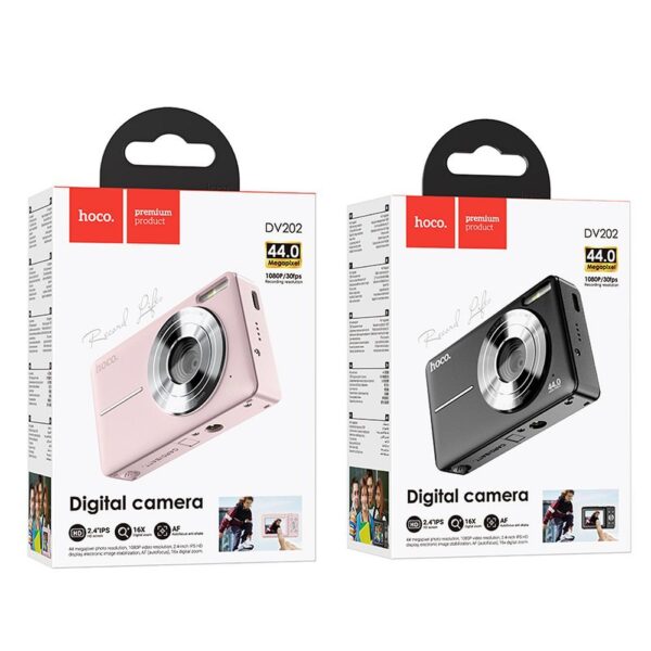 Digital camera Hoco 5MP 2,8" Full HD DV202 pink