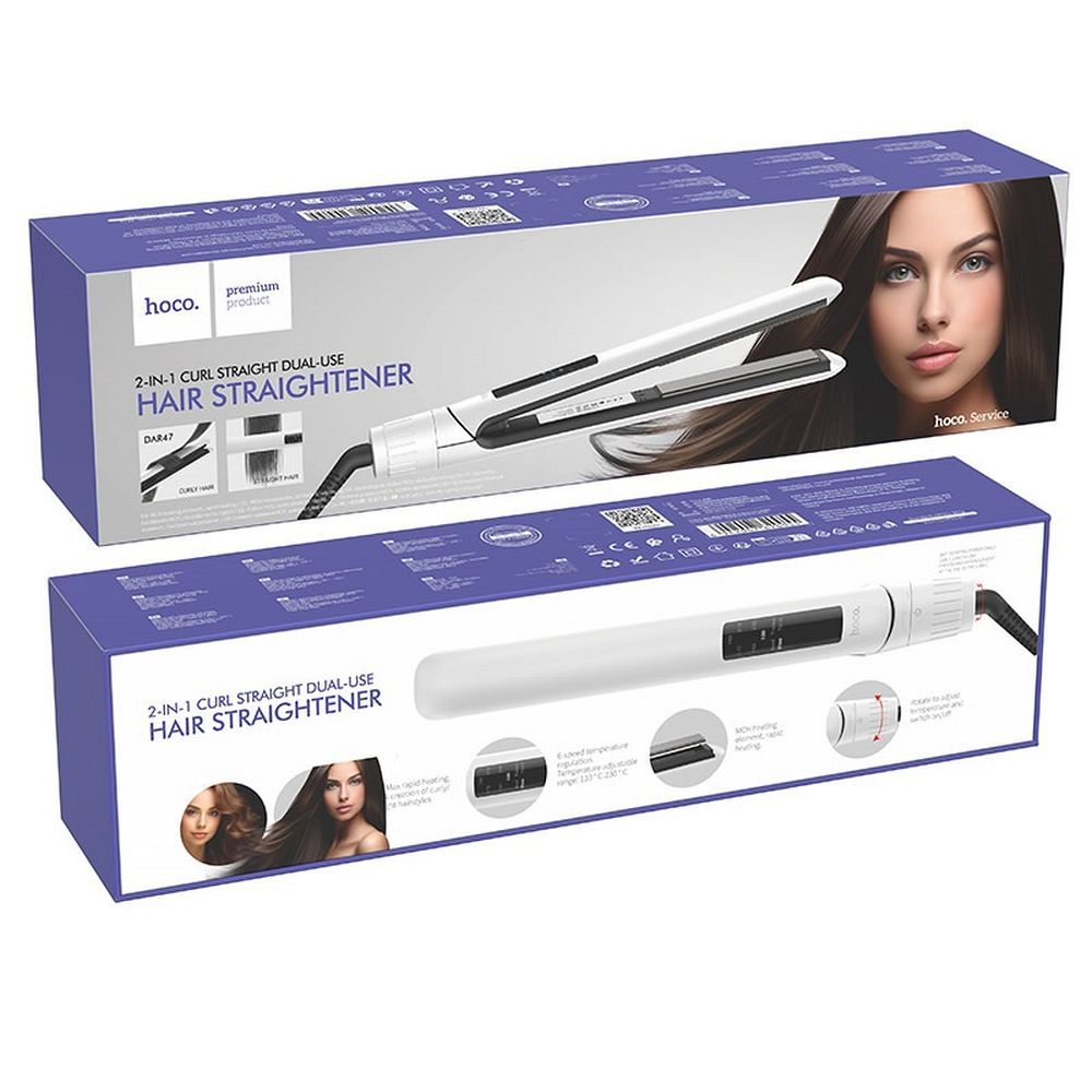 d03e99e5c8044adf47f1dd07b557182b Hair straightener Hoco DAR47 white