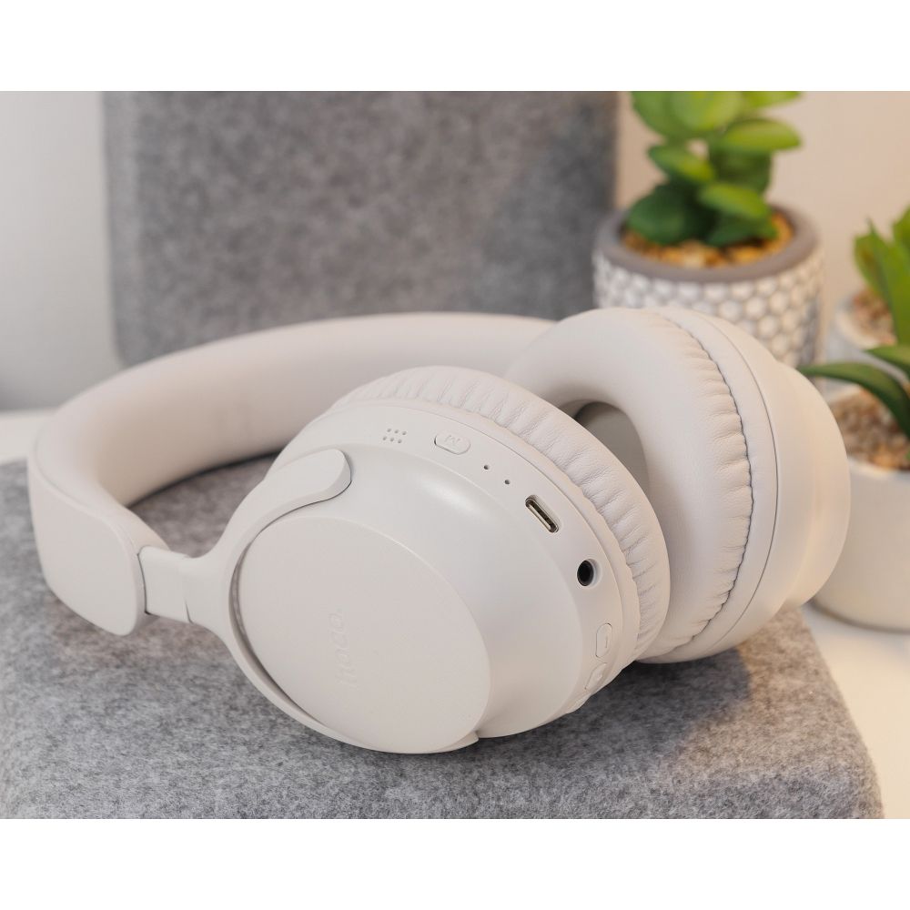 d0aa0318c1287938f37ac4e371841887 HOCO wire headphones bluetooth W53 morning mist white