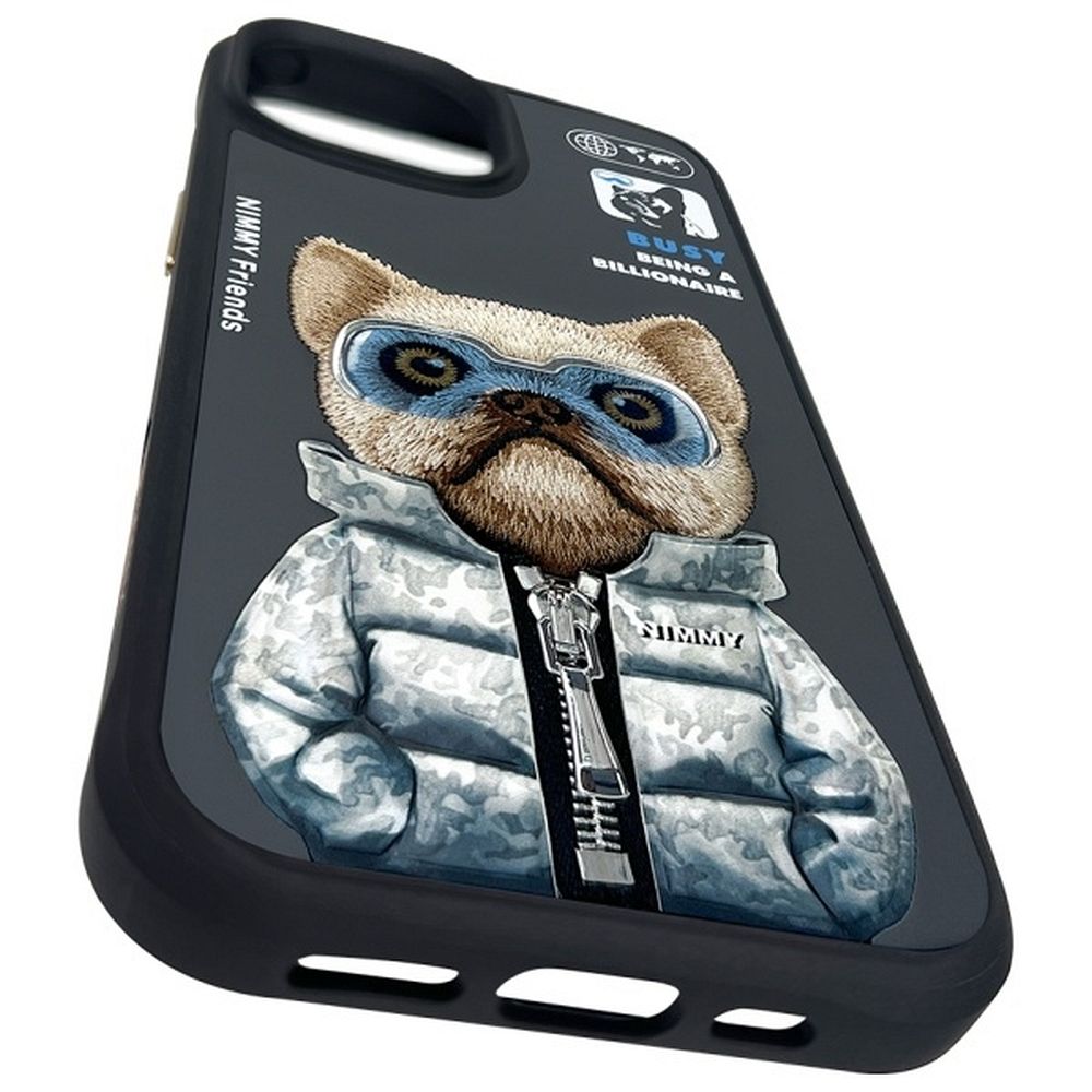 d18e14ef7a3d0036794cb212a8f27496 NIMMY case COOL&CUTE 2.0 Dog for IPHONE 15 black