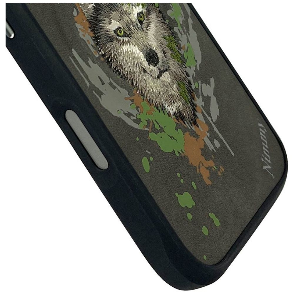 d301593d03d4664f7f10723778af94fe NIMMY case WOLF compatible with MagSafe for IPHONE 16 Pro dark gray