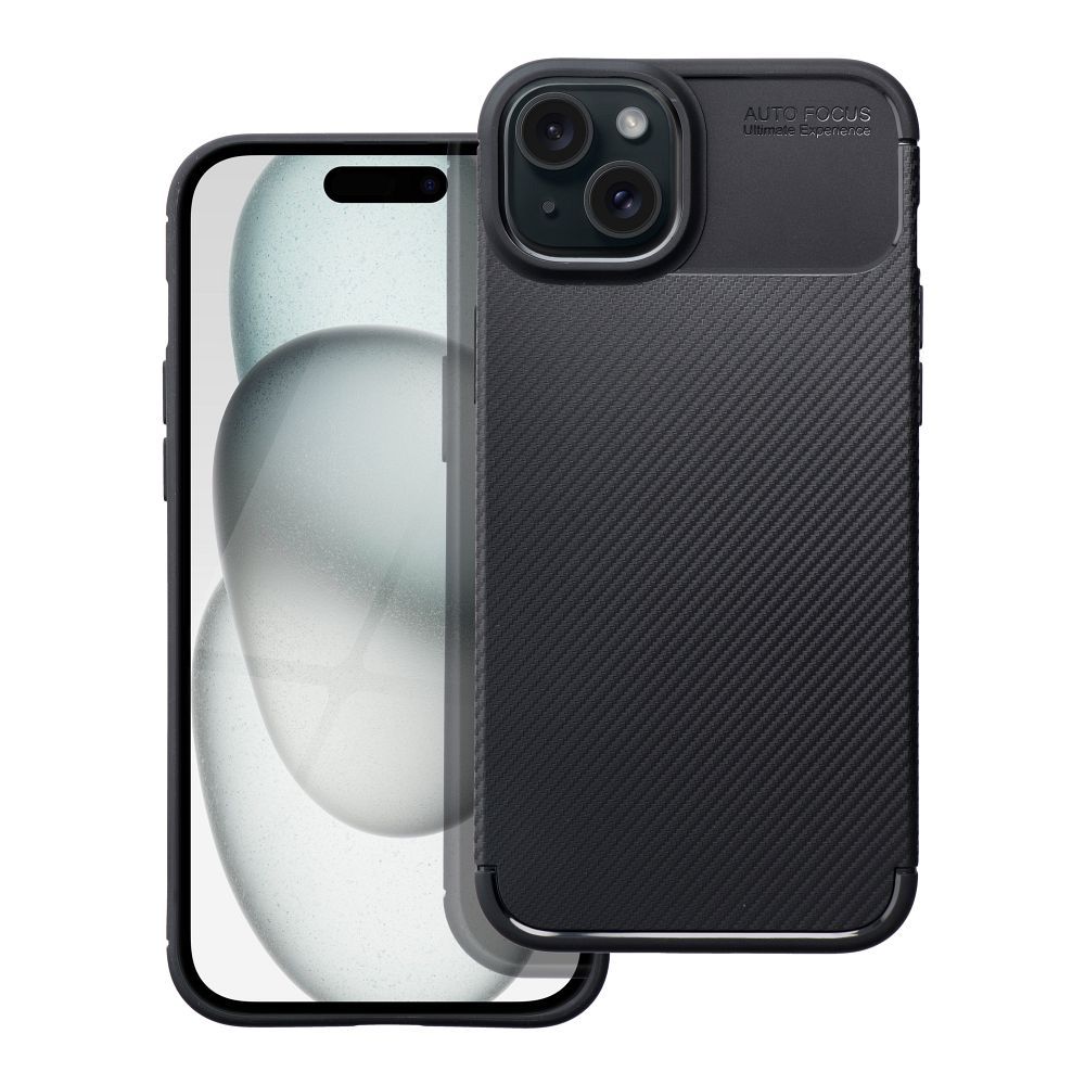 Case CARBON PREMIUM for IPHONE 15 Plus black