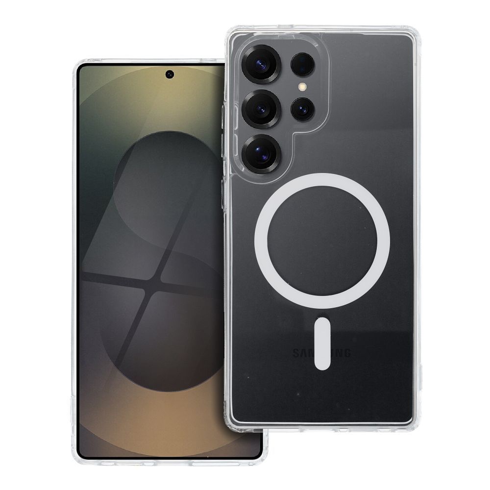 d4b0f8fb635f96cb94f1f6ded44eb436 Drop Glue Colorful Ring Mag Cover compatible with MagSafe for SAMSUNG S25 ULTRA white