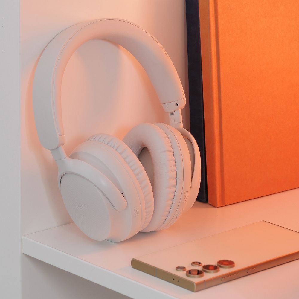 d53b6c0b4a49200d64eb6bf520202379 HOCO wire headphones bluetooth W53 morning mist white