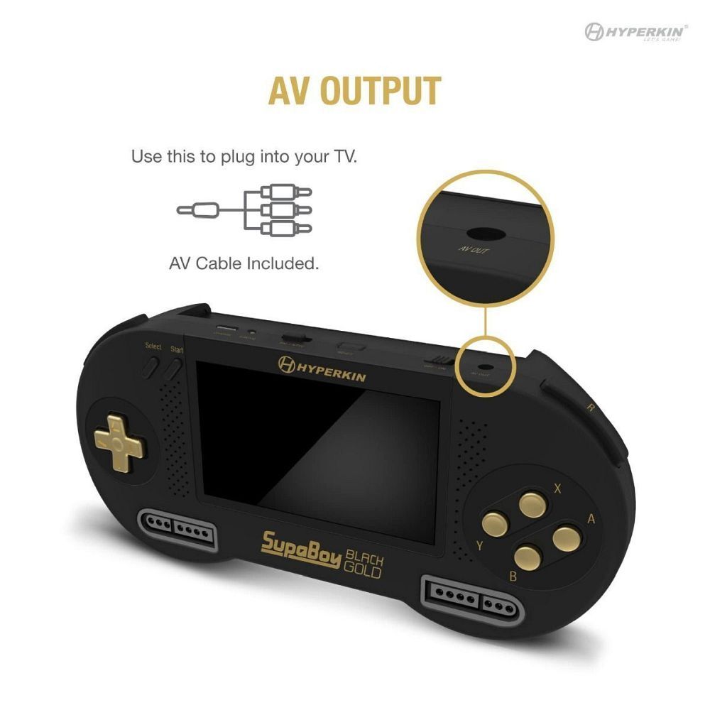 HYPERKIN portable console game SUPABOY M08889-BKC black gold