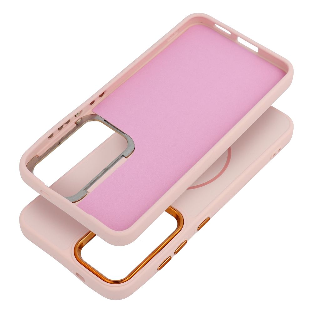 FRAME MAG COVER Case compatible with MagSafe for SAMSUNG A26 powder pink