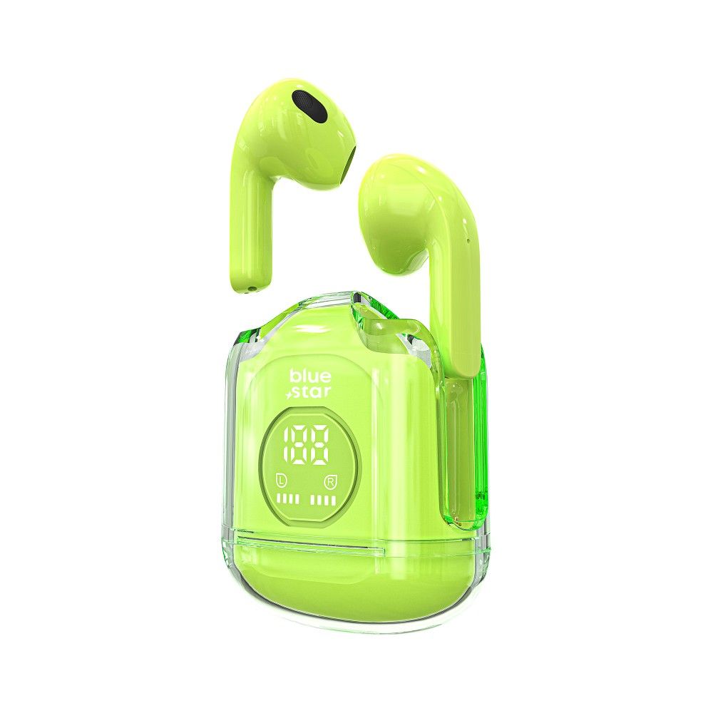 d76501613aa64870fb5da70fa407887a Wireless earbuds Blue Star Transparency Fi22 TWS green