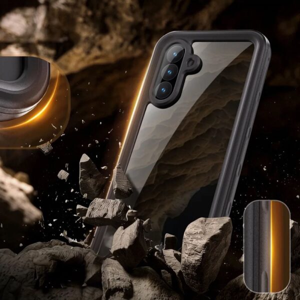 Waterproof case SHELLBOX A56 for SAMSUNG A56 black