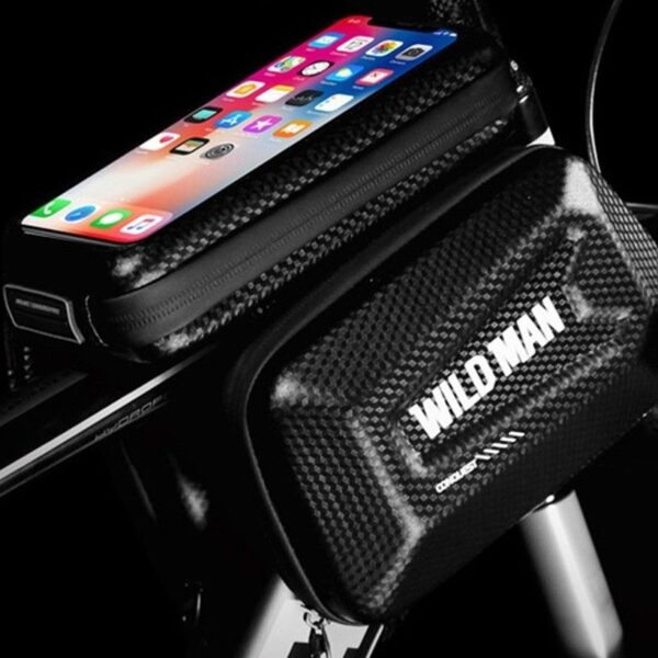 WILDMAN traveling bag for bike frame with zipper 1,2L (4"-7") E6S black
