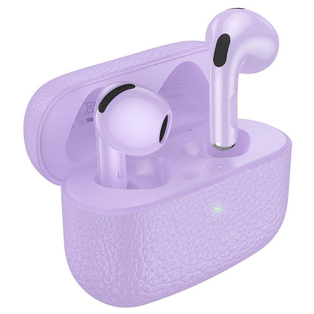 da0860c0a585928be96ec012636c06dc HOCO wireless earphones bluetooth TWS EQ15 purple