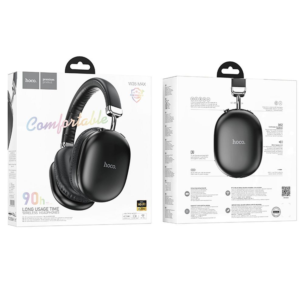 HOCO wireless bluetooth headphones W35 Max black
