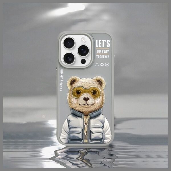 NIMMY case COOL&CUTE 2.0 Bear for IPHONE 15 Pro gray