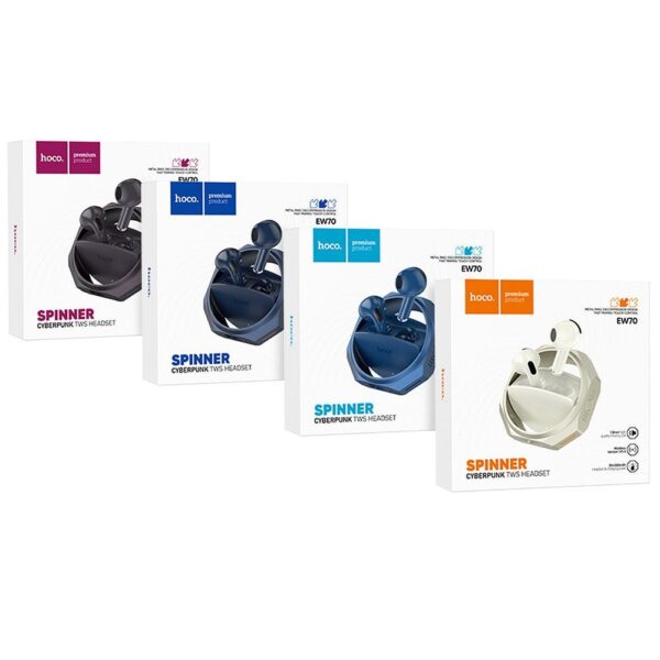 dc34d3006d67d76767b95c5211bdf49d HOCO wireless earphones black purpletooth EW70 black purple