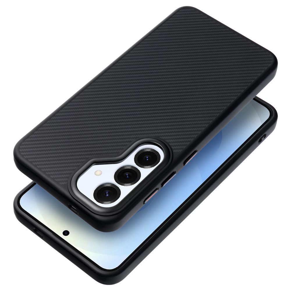Carbon Elite Mag Cover compatible with MagSafe for SAMSUNG S25 black