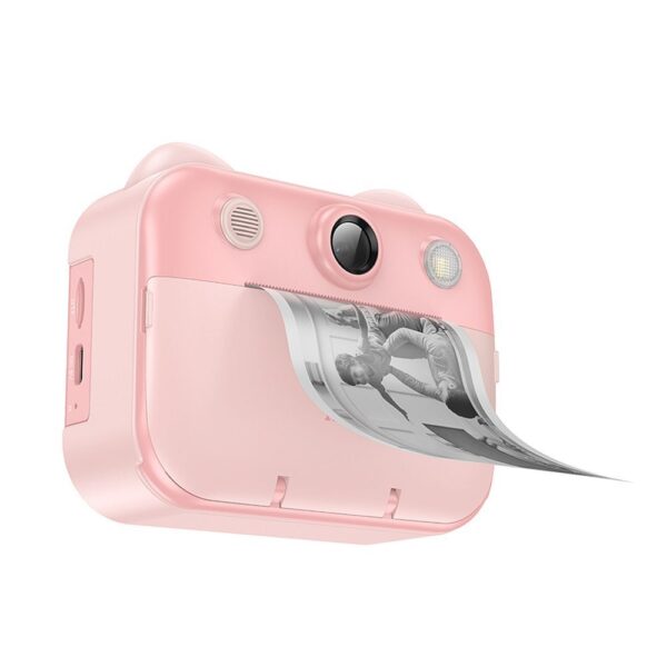 Digital kids camera with printer and selfie function Hoco 2,4" DV204 pink
